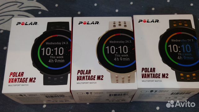 Новые Polar Vantage M2 Black/Champagne/yellow