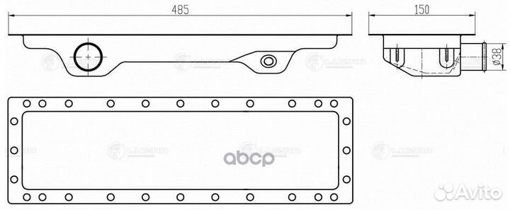 Бачок радиатора LC0681 luzar