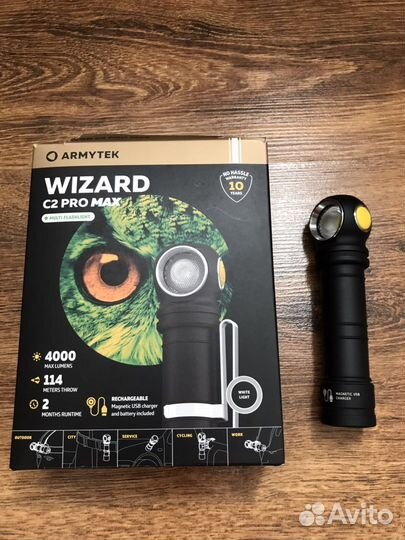 Налобный фонарик armytek wizard C2 PRO MAX