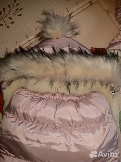 Комплект на выписку для девочки зима