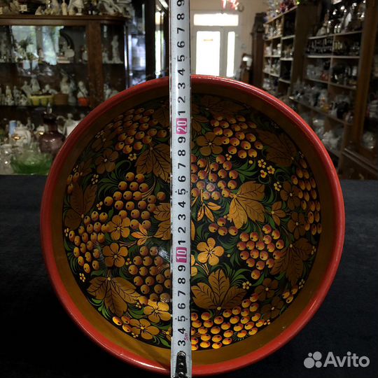 Ваза для фруктов Хохлома