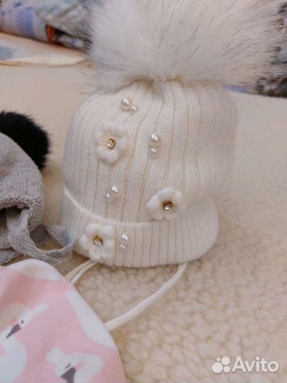 Шапка зимняя детская для девочки