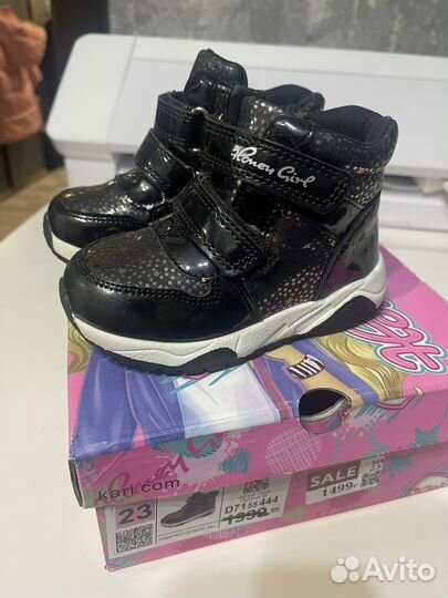 Ботинки демисезонные для девочки 23 размер