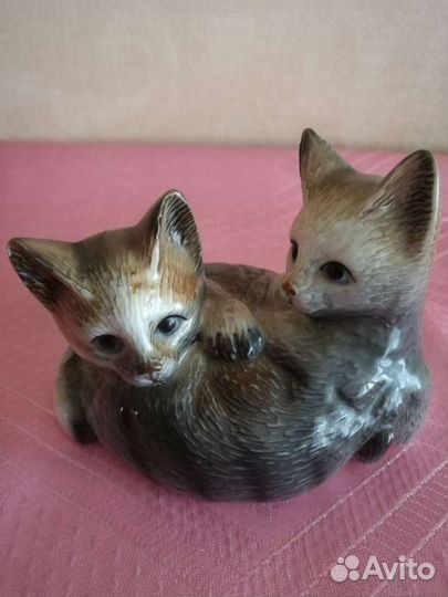 Статуэтка фарфор Германия Два котенка