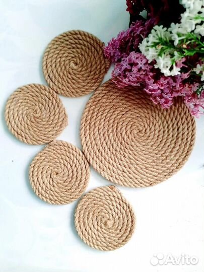 Изделия из джута ручной работы