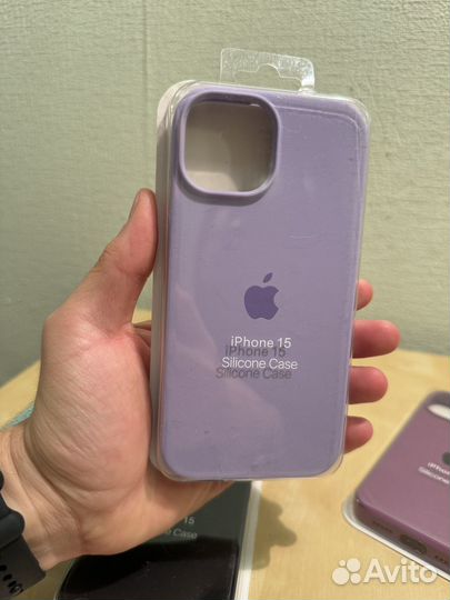 Силиконовые чехлы iPhone 15/ 15 Pro
