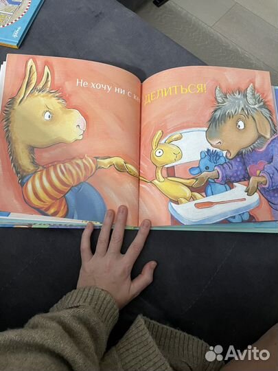 Лама учится делиться