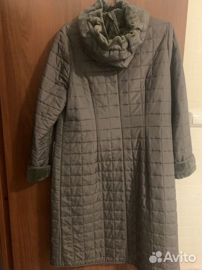 Пальто женское зимнее 48 50 с мехом длинное