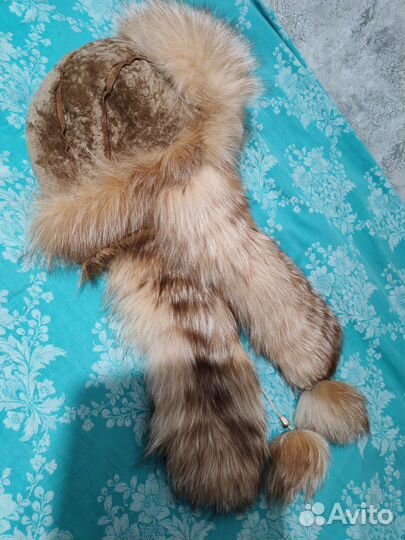 Шапка ушанка женская натуральный мех