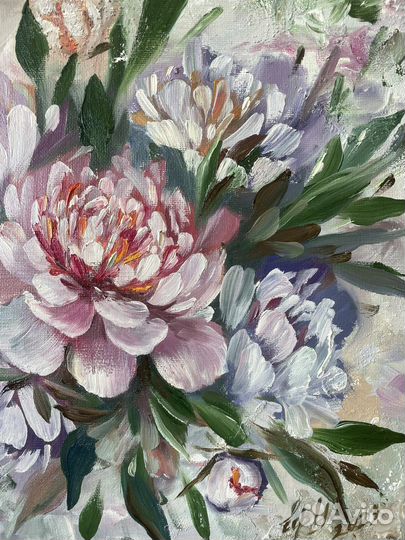 Интерьерная картина маслом абстракция