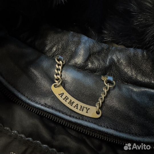 Кожаная куртка giorgie armani vintage