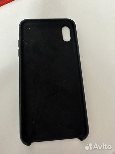Чехол на iPhone xs max черный оригинальный