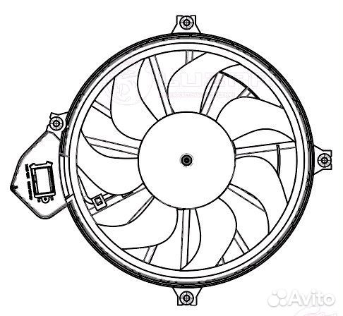 Вентилятор охлаждения радиатора Exeed TXL 19- 1.6T