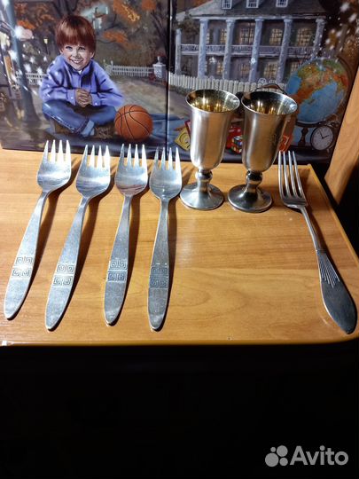 Вилка,стопка,серебро