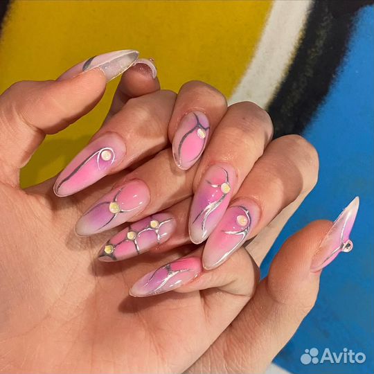 Маникюр, наращивание crazy