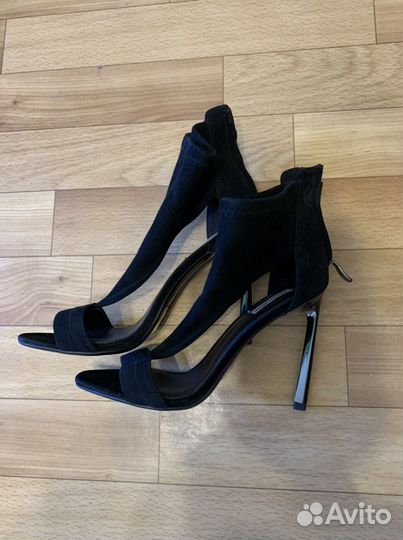 Туфли вечерние женские замша черные 37 размер