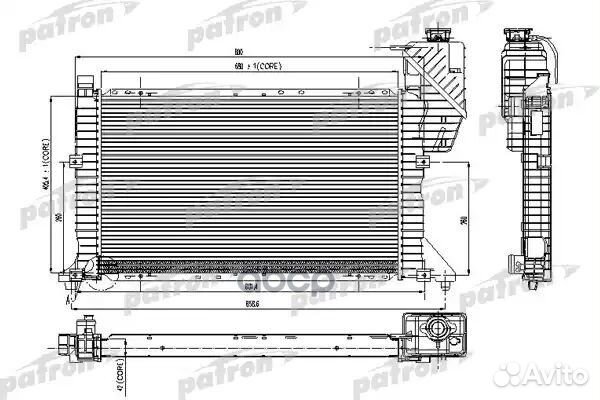 Радиатор системы охлаждения паяный (без крышки)