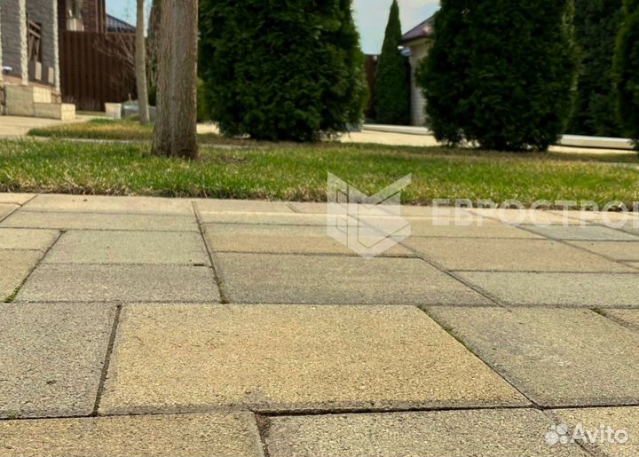 Тротуарная плитка, брусчатка, бордюры