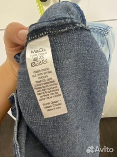 Джинсовая рубашка для девочки 140