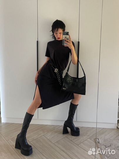 Платье monki длинное свободное