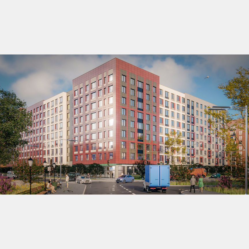 1-к. квартира, 44,9 м², 8/9 эт.