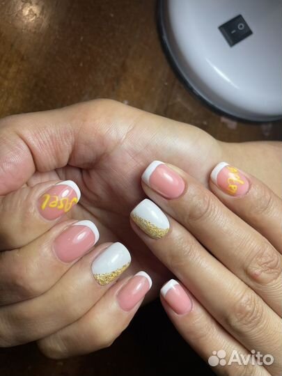 Маникюр на дому наращивание ногтей