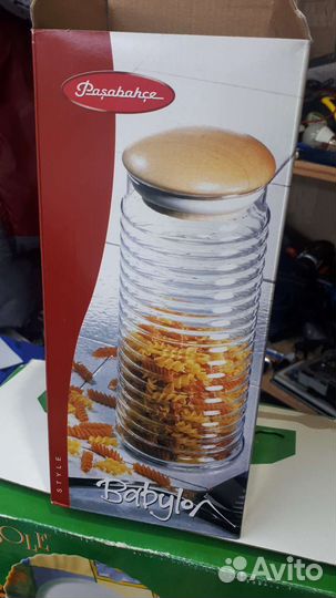 Банка для сыпучих стекло 1.55 л. 6 шт