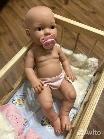 Пупс с кроваткой