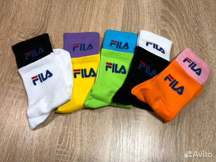 Носки женские Fila. Набор из 5 пар, средние