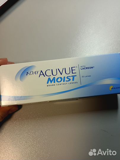 Линзы контактные однодневные 1 day acuvue moist