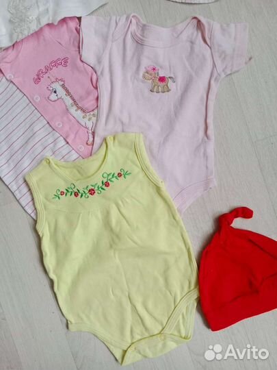 Вещи пакетом на девочку от 0 до 9 мес