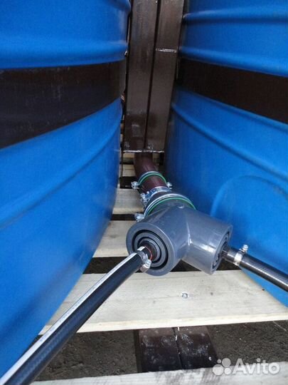 Емкости в обрешетке для кас и жку 10000л