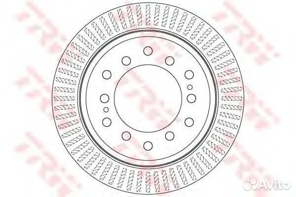 Диск тормозной зад DF6342 TRW