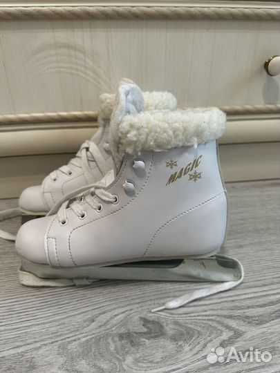 Коньки с двумя лезвиями 33р для девочки