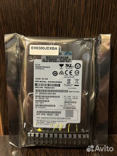 Жесткий диск HP EH0300jdxba 300 гб
