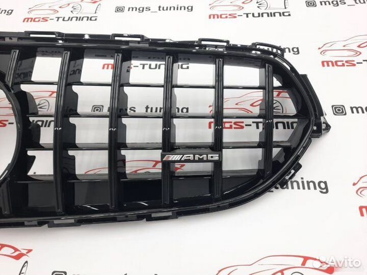 Решетка радиатора 213 рест. GT Black для не AMG