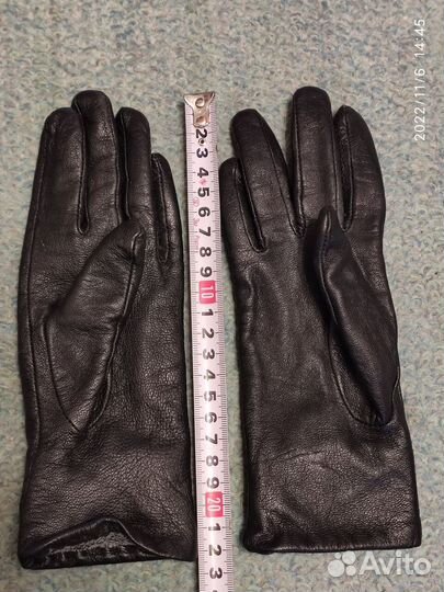 Перчатки женские кожаные 7 размер