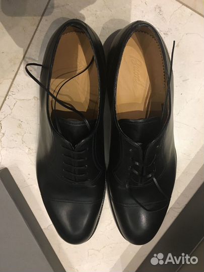Мужские ботинки Brioni, черные, Oxford, 46 размер