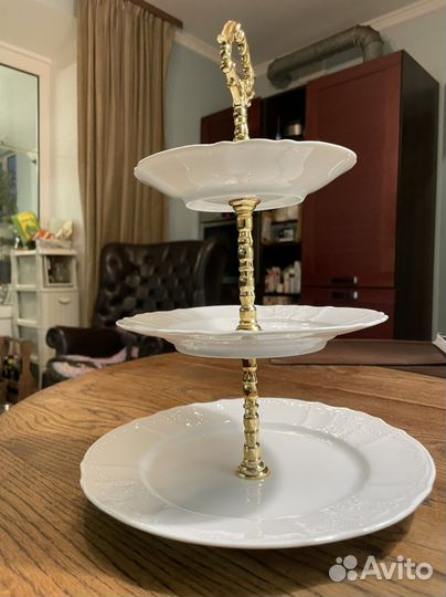 Блюдо трехярусное Чехия bernadotte