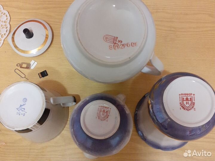 Тарелки новые зик, молочники