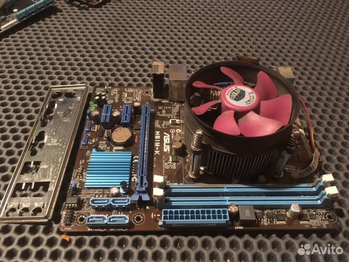 Связка 1155 Asus H61M-K/Celeron G550/кулер