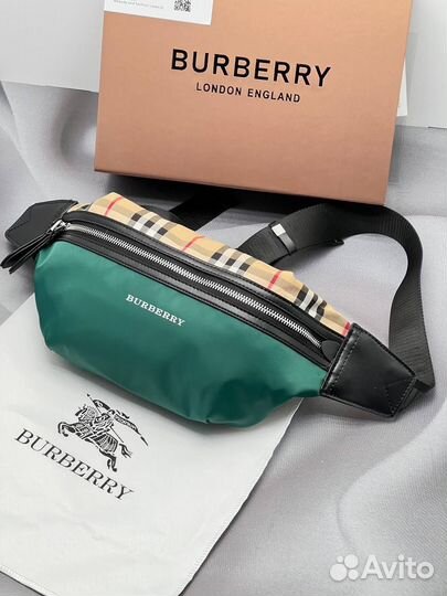 Поясная сумка burberry, чек сертификат