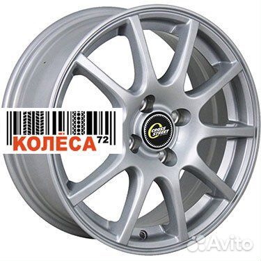CrossStreet CR-16 6x15 5x100 ET40 Dia57.1 Сильвер