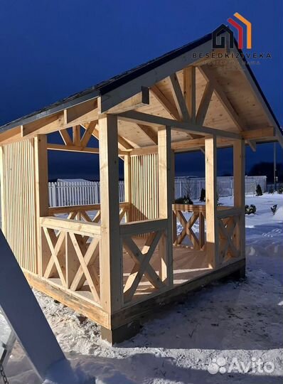 Беседка садовая под ключ