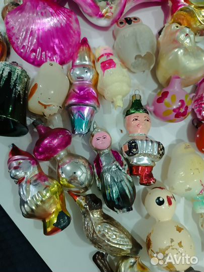 Елочные игрушки СССР и ГДР в реставрацию лотом