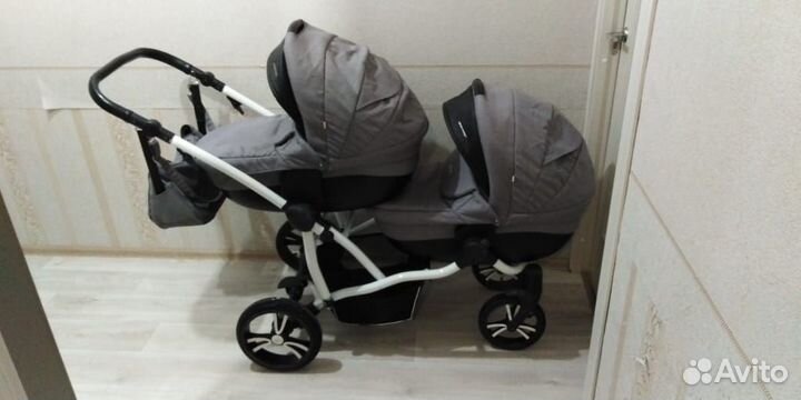 Коляска для двойни bebetto 42 (3 в 1)