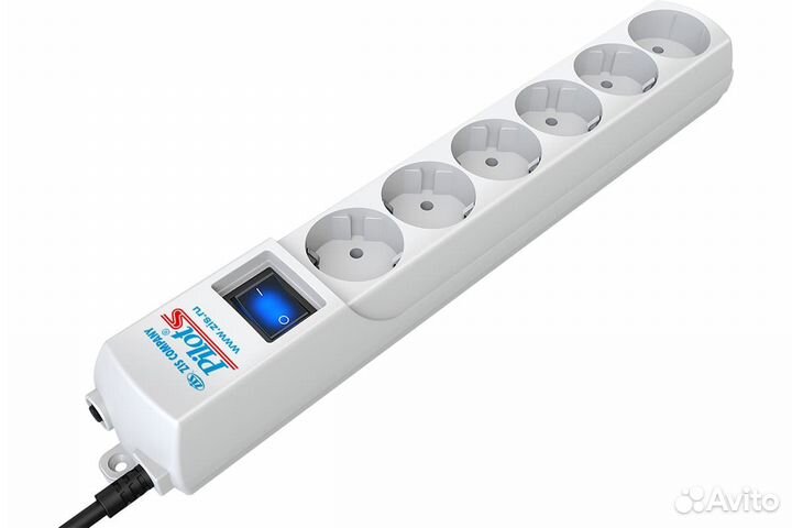 Сетевой фильтр Pilot S 5м (6 розеток) 014