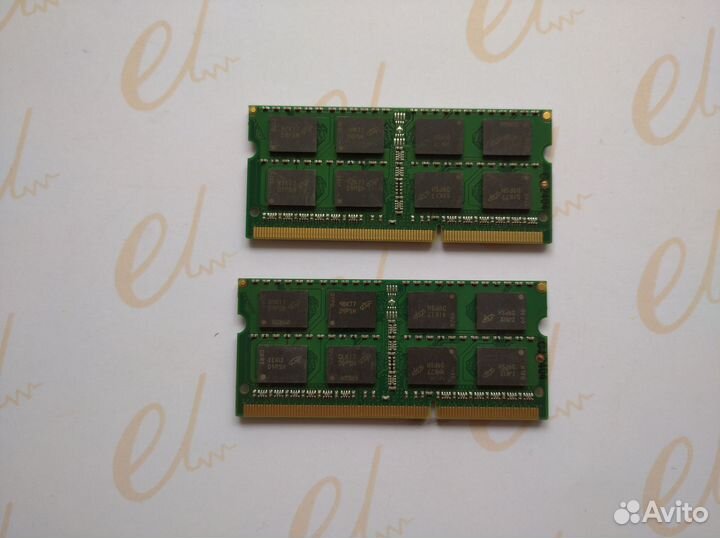 Озу PC3L so-dimm 4gb+4gb