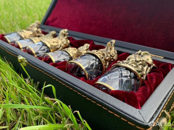 Латунные стопки перевёртыши