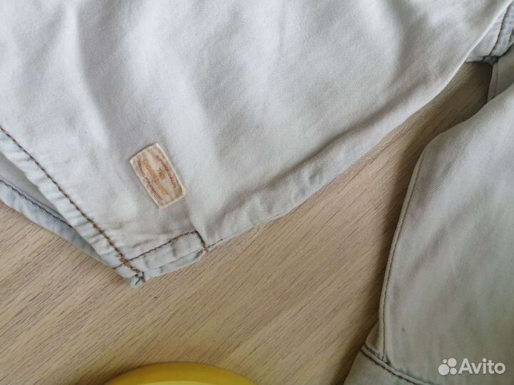 Джинсовая рубашка zara для мальчика 74р